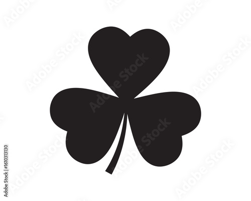 Shamrock Silhouette clover leaf