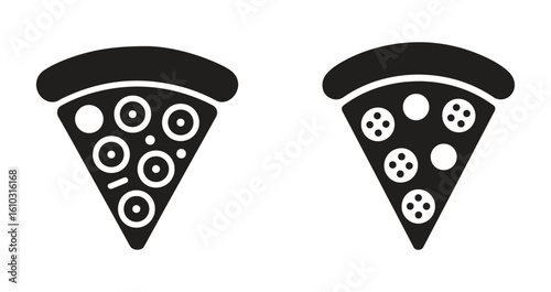 Pizza slices vector illustration