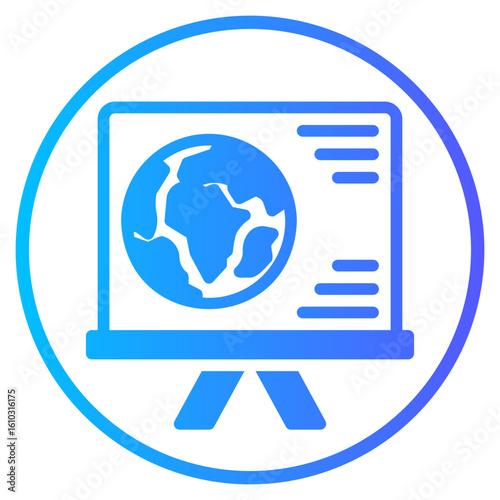 geography gradient icon