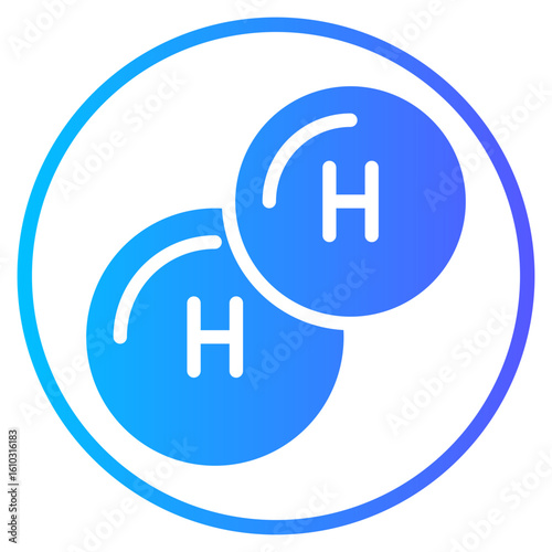 hydrogen gradient icon