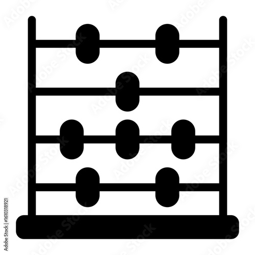 abacus glyph icon
