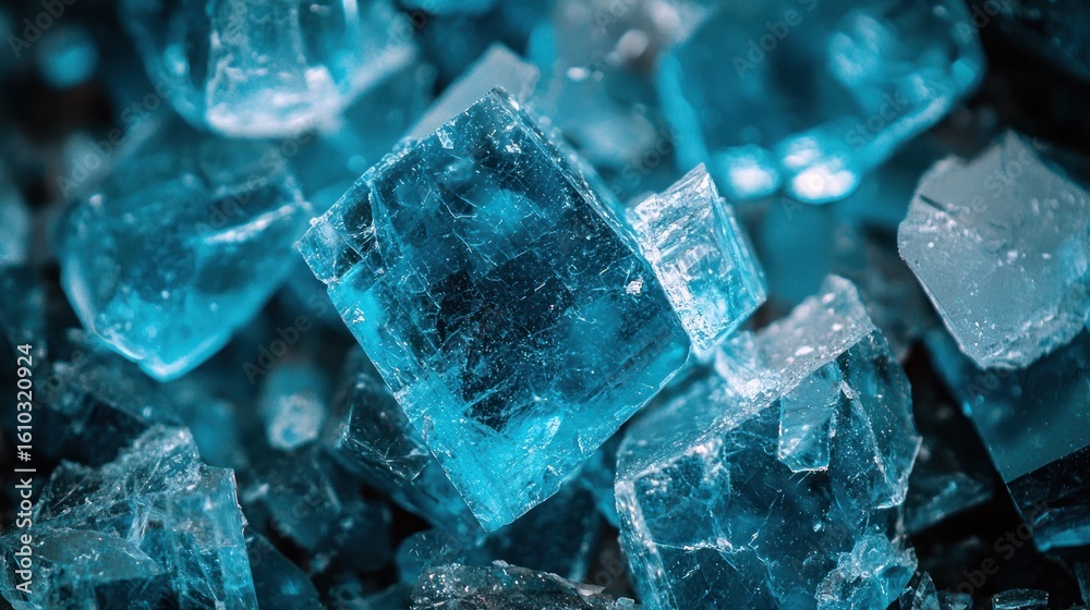 Obraz premium Geometric crystal shapes