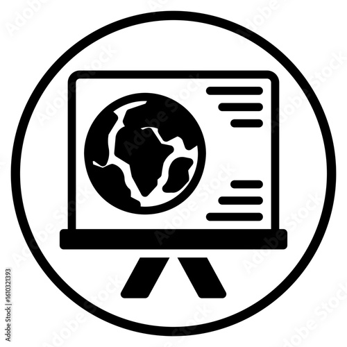 geography glyph icon