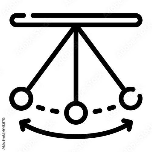 pendulum line icon