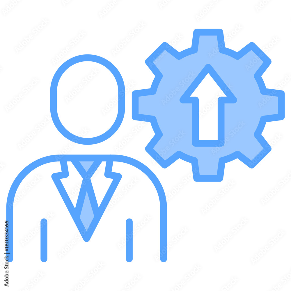 Leadership Development Blue Icon Leadership Development Blue Icon