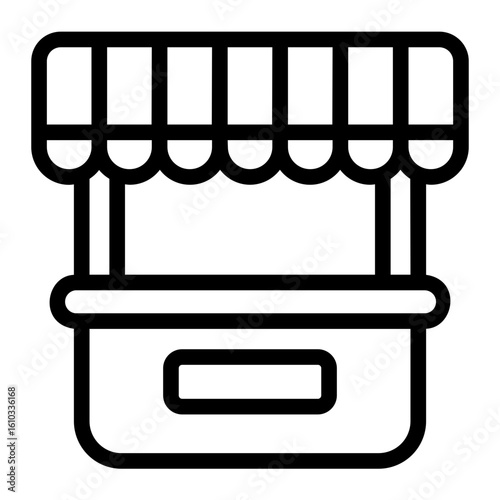 Market Stall line icon