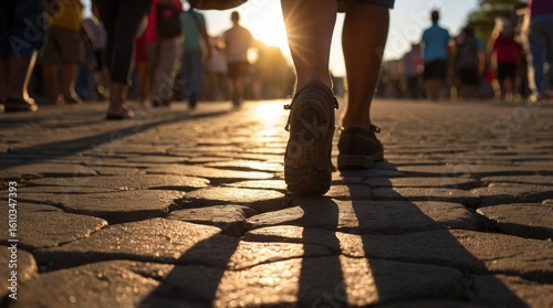 Pilgrims' Feet on the Journey to Cartago, Costa Rica