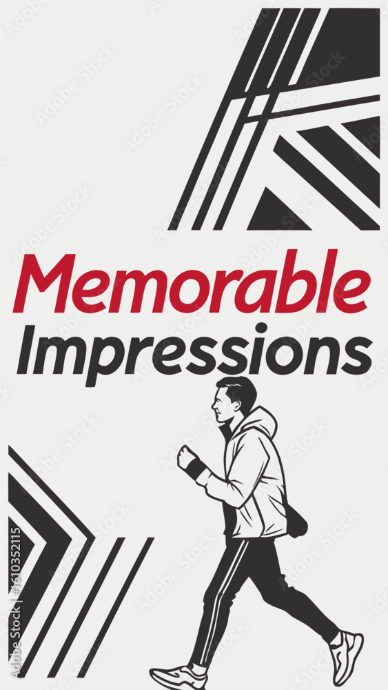 custom made wallpaper toronto digitalEnergetic runner creates memorable impressions with bold graphic design and motivational text