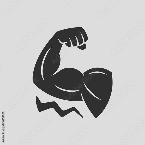 Arm wrestling vector showcases strong flexed human arm muscles, ideal for sports and competition themed designs in vector artwork.