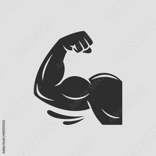 Arm wrestling vector showcases strong flexed human arm muscles, ideal for sports and competition themed designs in vector artwork.