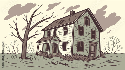 Flood disaster house insurance claim home flooding damage river flooding natural disaster property damage assistance