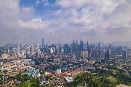 Panoramic view of Kuala Lumpur's urban sprawl