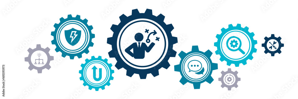 Φωτογραφία Crisis management vector illustration