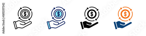 Continuity All In One Icon Multi Styles Vector Set