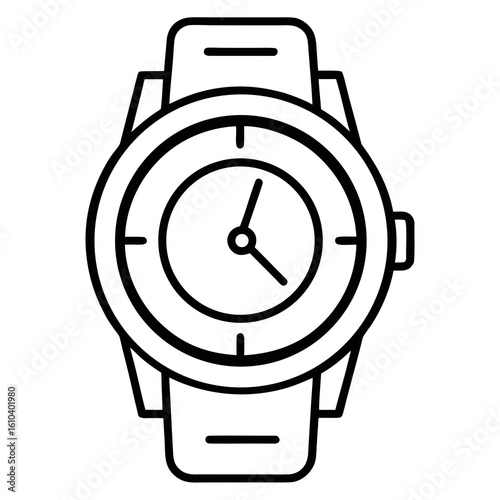 vector illustration of wristwatch