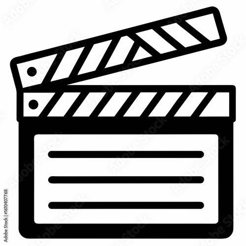 movie clapper board icon
