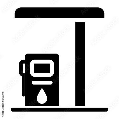 Old Gas Pump Glyph Style