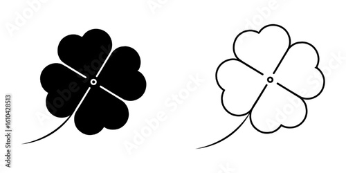 Clover icon on white background