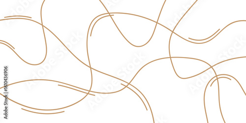 Elegant Brown Curved Line Pattern On White Background, Perfect For Minimalist Abstract Art, Modern Wallpaper, Or Seamless Texture. Includes Abstract, Line, Background, Pattern, Minimal.