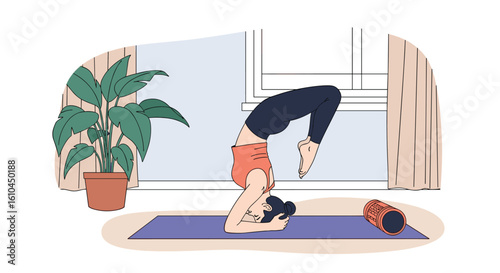 Serene home yoga practice cultivating strength flexibility and inner peace through mindful movement