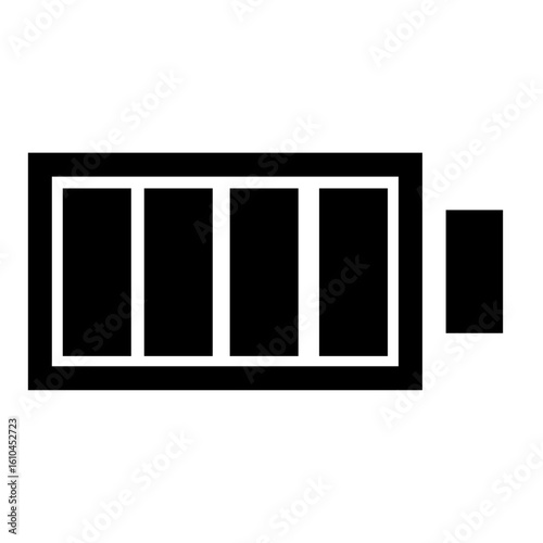 full battery icon vector illustration