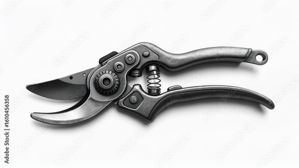 Obraz premium Pruning shears on white background