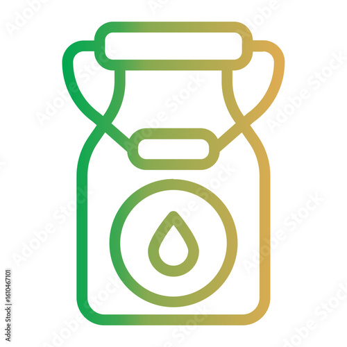 Vintage Milk Can On Line Gradient Style