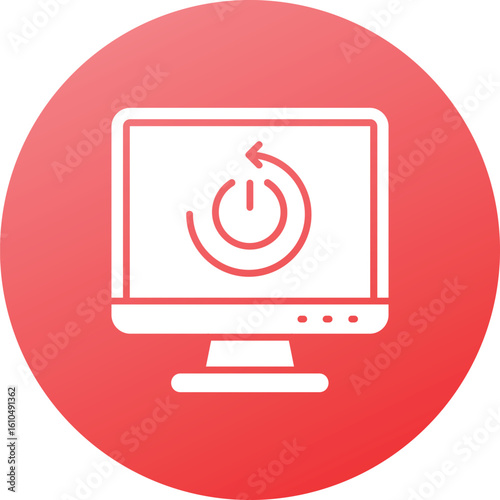 computerPower aand restart icon