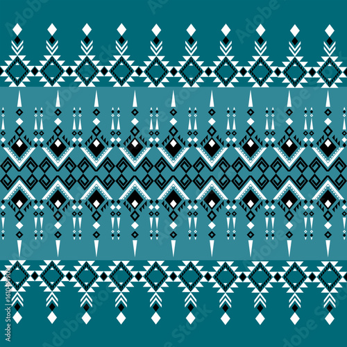 Geometric pattern Traditional tribal style, pixel embroidery, geometric ethnic pattern. beautiful border pattern.Fabric pattern for clothes, dress, carpet, curtain, sarong, sari, scarves, batik.