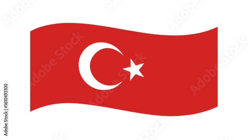 Download the official waving flag of turkey vector graphic for free high resolution design and use now