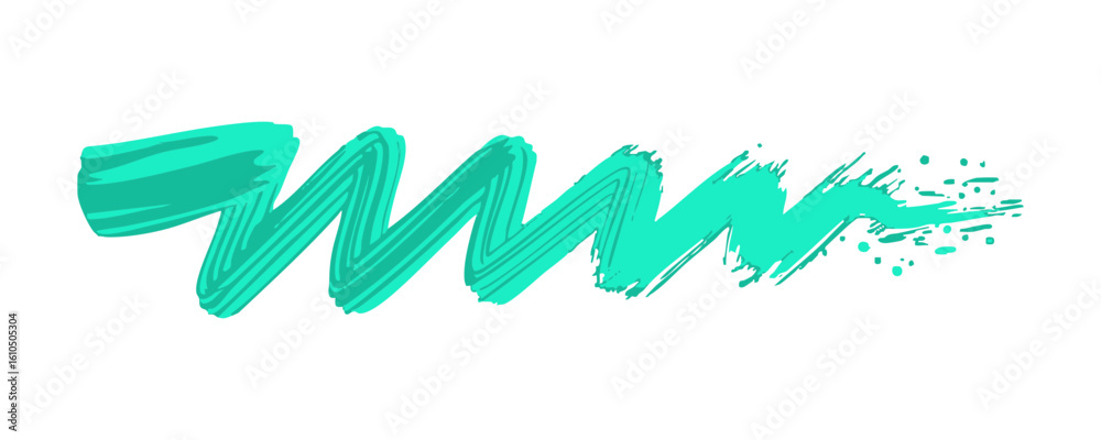 Abstract turquoise brush stroke vector illustration for design element and artistic background use case art Abstract turquoise brush stroke vector illustration for design element and artistic background use case art