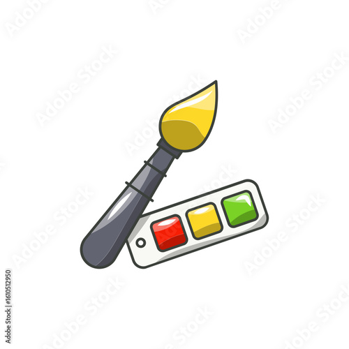 Art Palette Icon, Emotional Expression Therapy Tool.