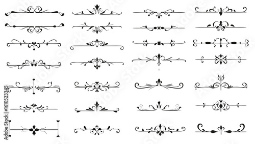 Ornate decorative flourishes and dividers vintage