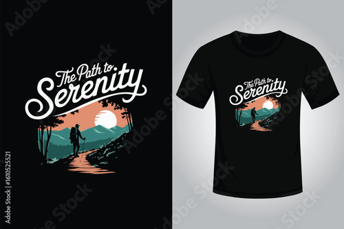 Hiking t shirt design