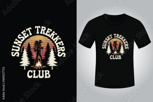Hiking t shirt design