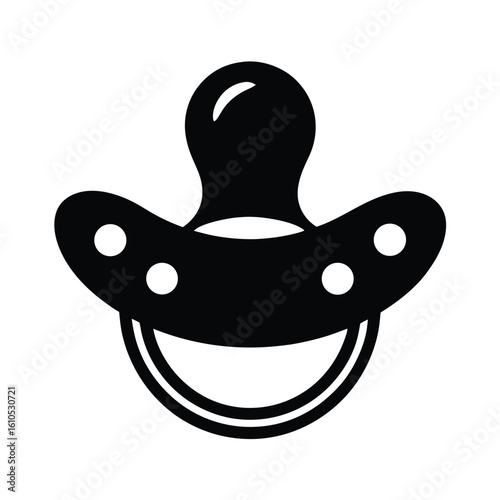 vector illustration of a pacifier