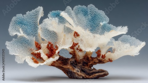 Bleached coral reef texture white, climate change theme for environmental awareness backgrounds and conservation visuals.