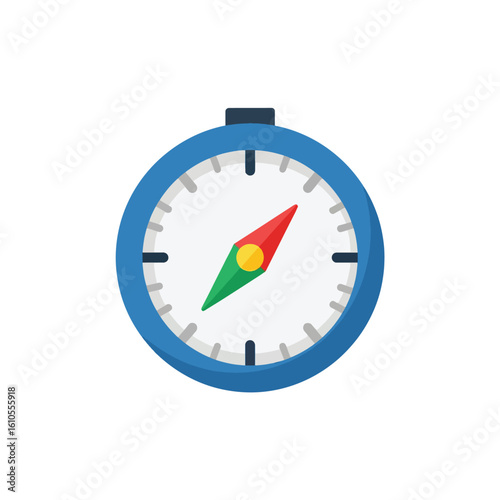 Free Download Directional Compass Icon on White Background for Navigation and Exploration - GFXLoad