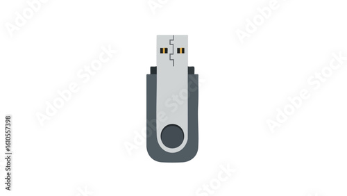 Minimalist USB Flash Drive Icon. featuring USB, flash drive, storage and more, creating a perfect scene. This scene includes elements like data, technology, digital.