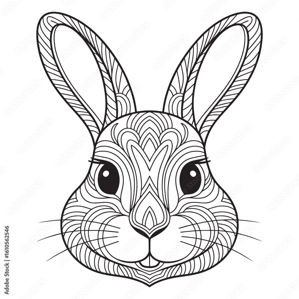 Fototapeta premium vector illustration of a rabbit