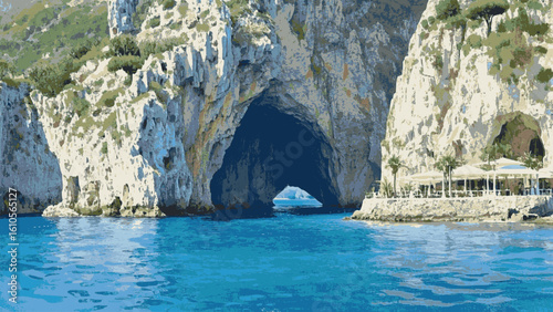 Sun-Kissed Sandbar The most beautiful island isolated watercolor vector illustration svg