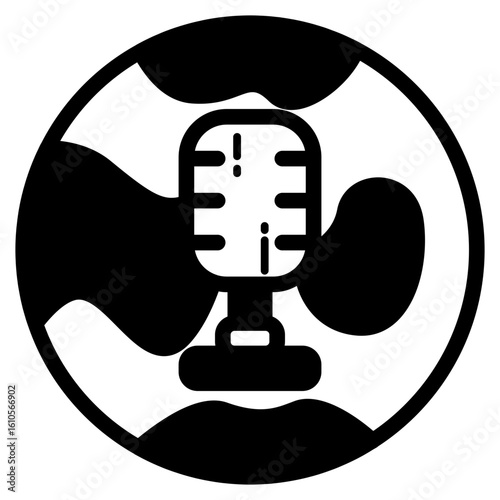 podcast solid black
