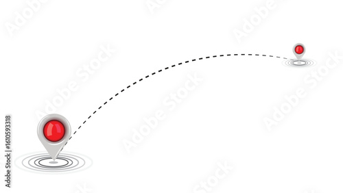 Location or map pin icon symbol. vector illustration