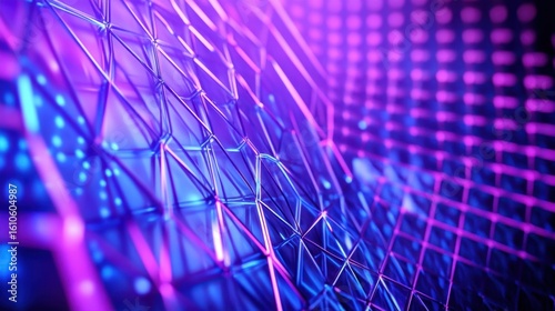 Abstract Neon Geometry.