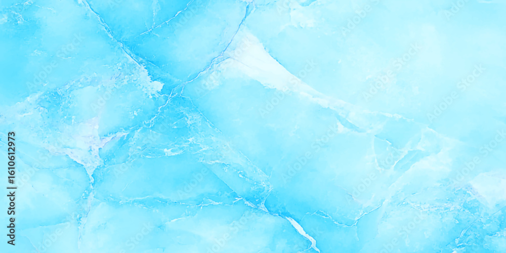 Polished larimar with soft blue hues and natural modern marble design, Closeup of an ice surface with intricate patterns and textures.