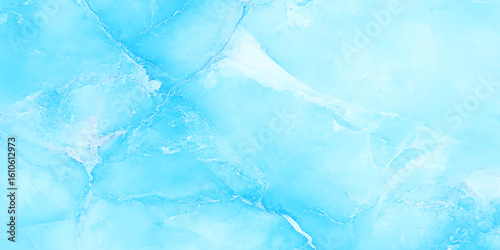 Polished larimar with soft blue hues and natural modern marble design, Closeup of an ice surface with intricate patterns and textures. 