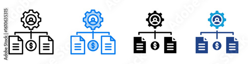 Organizing icon set multiple style collection