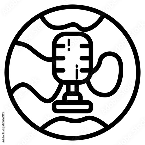 podcast lineart