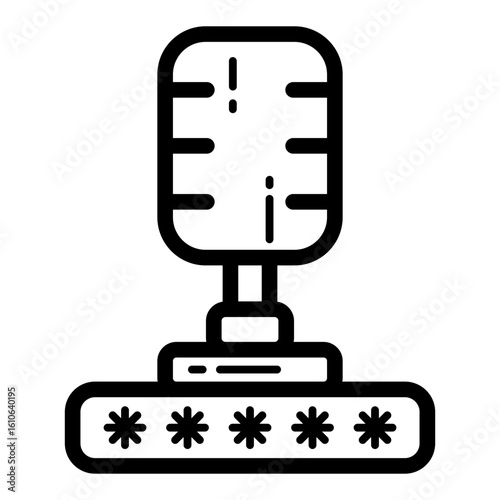 secret podcast lineart