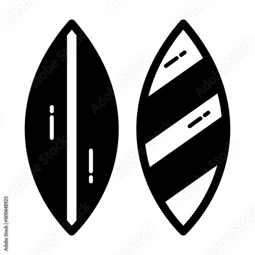 surfboard solid black